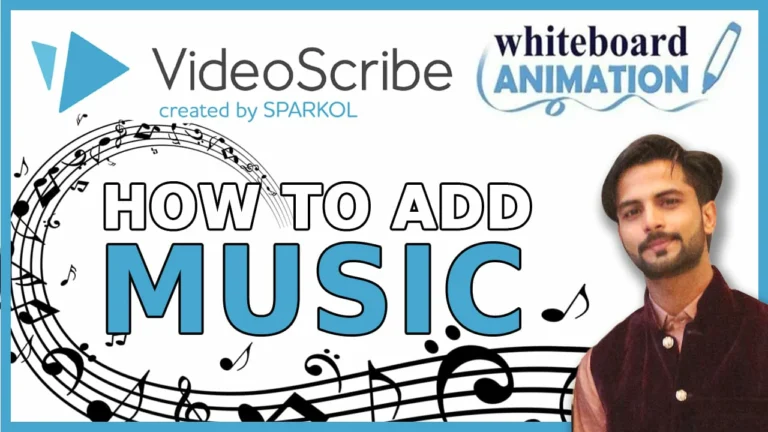 how to add music in videoscribe